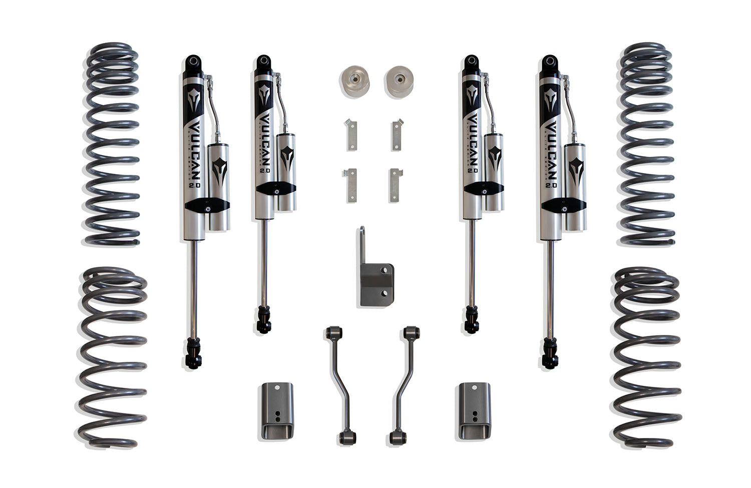 MaxTrac Suspension 2018-2023 Jeep Wrangler Jl 4WD 3" Lift Kit With Vulcan Series Reservoir Shocks K949832VR