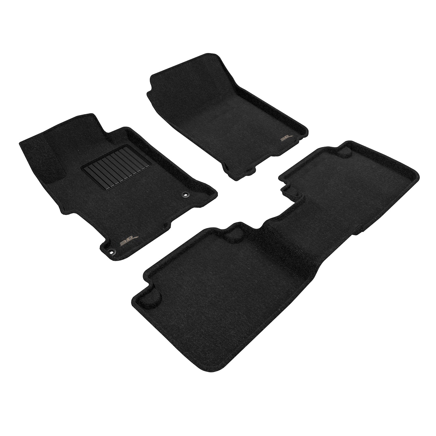 3D Maxpider 2013-2017 Honda Accord Elegant Black 1st 2nd Row Floor Mat L1HD04804709