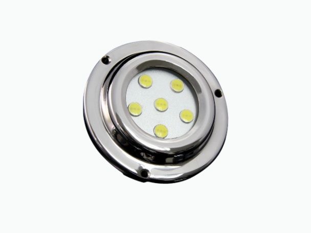 Race Sport 6 LED 6x1W Surface Mount Marine Light Green 316 Grade Stainless Steel MS-ML-6X1G