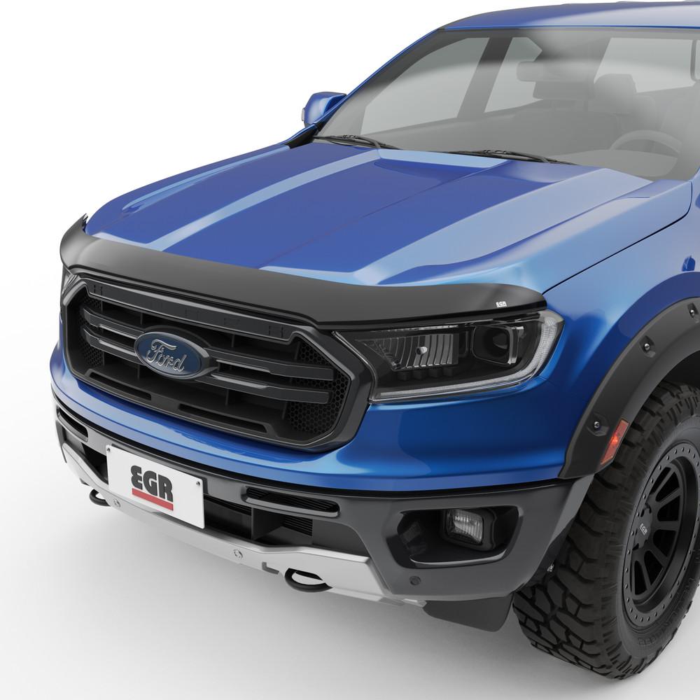 EGR 2019-2023 Ford Ranger Superguard Hood Guard Smoke Finish 303551