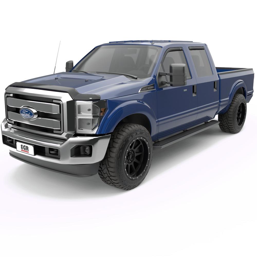 EGR 2011-2016 Ford F-250 F-350 Super Duty Superguard Hood Guard Smoke Finish 303811