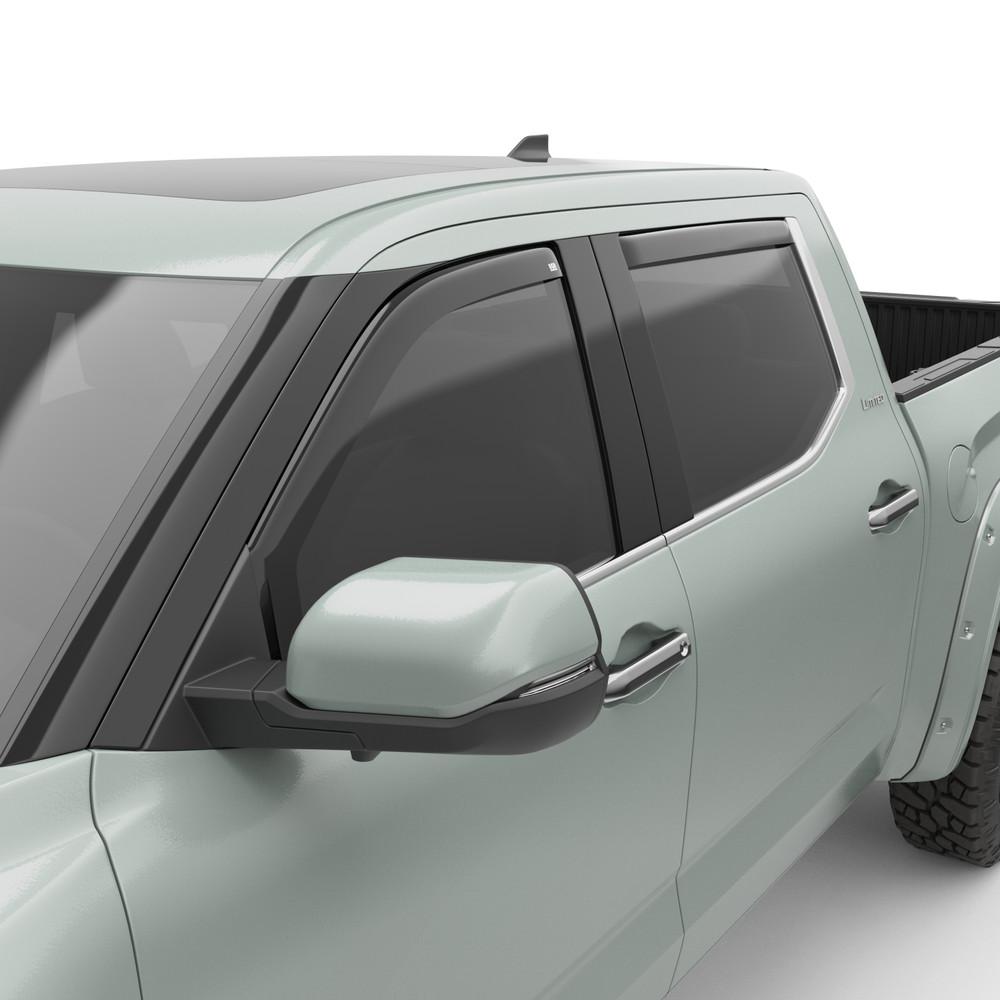 EGR 2022-2024 Toyota Tundra In-channel 4pc Smoke Finish Window Visors Crew Cab 575401