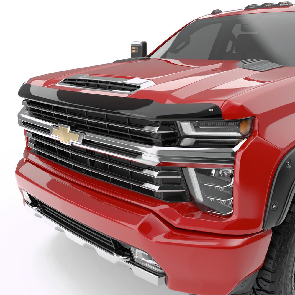 EGR 2020-2024 Chevrolet Silverado 2500HD 3500HD Superguard Hood Guard Smoke Finish 301881