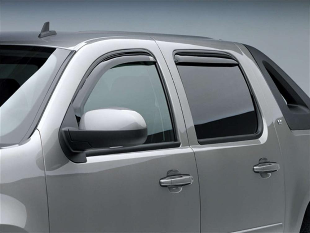 EGR 2007-2014 Chevrolet Silverado GMC Sierra 1500 2500 3500 Vehicles In-channel 4pc Smoke Finish Crew Cab Window Visors 571701