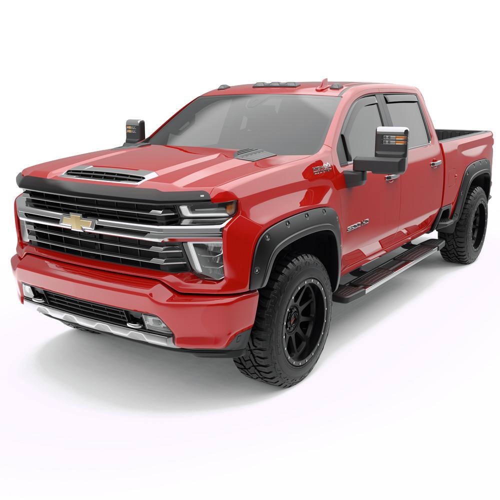 EGR 2020-2024 Chevrolet Silverado 2500HD 3500HD Superguard Hood Guard Smoke Finish 301881