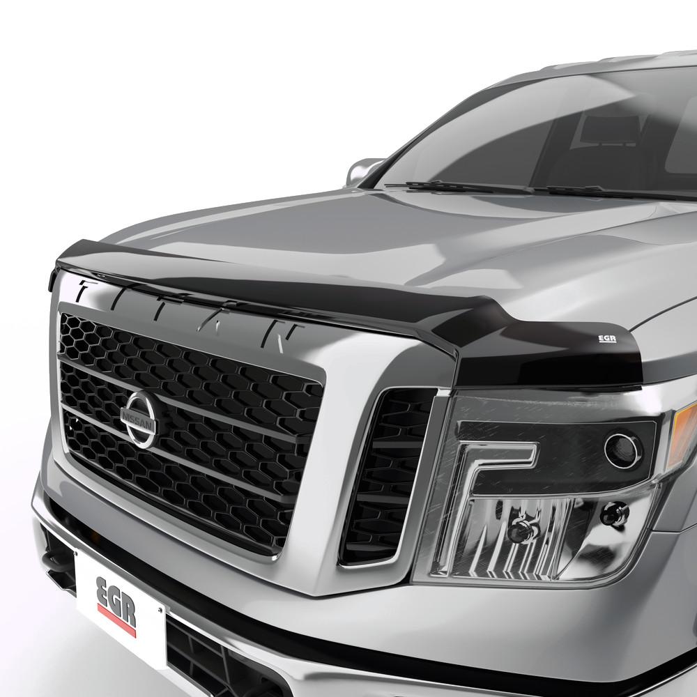 EGR 2016-2024 Nissan Titan XD Superguard Hood Guard Smoke Finish 305901