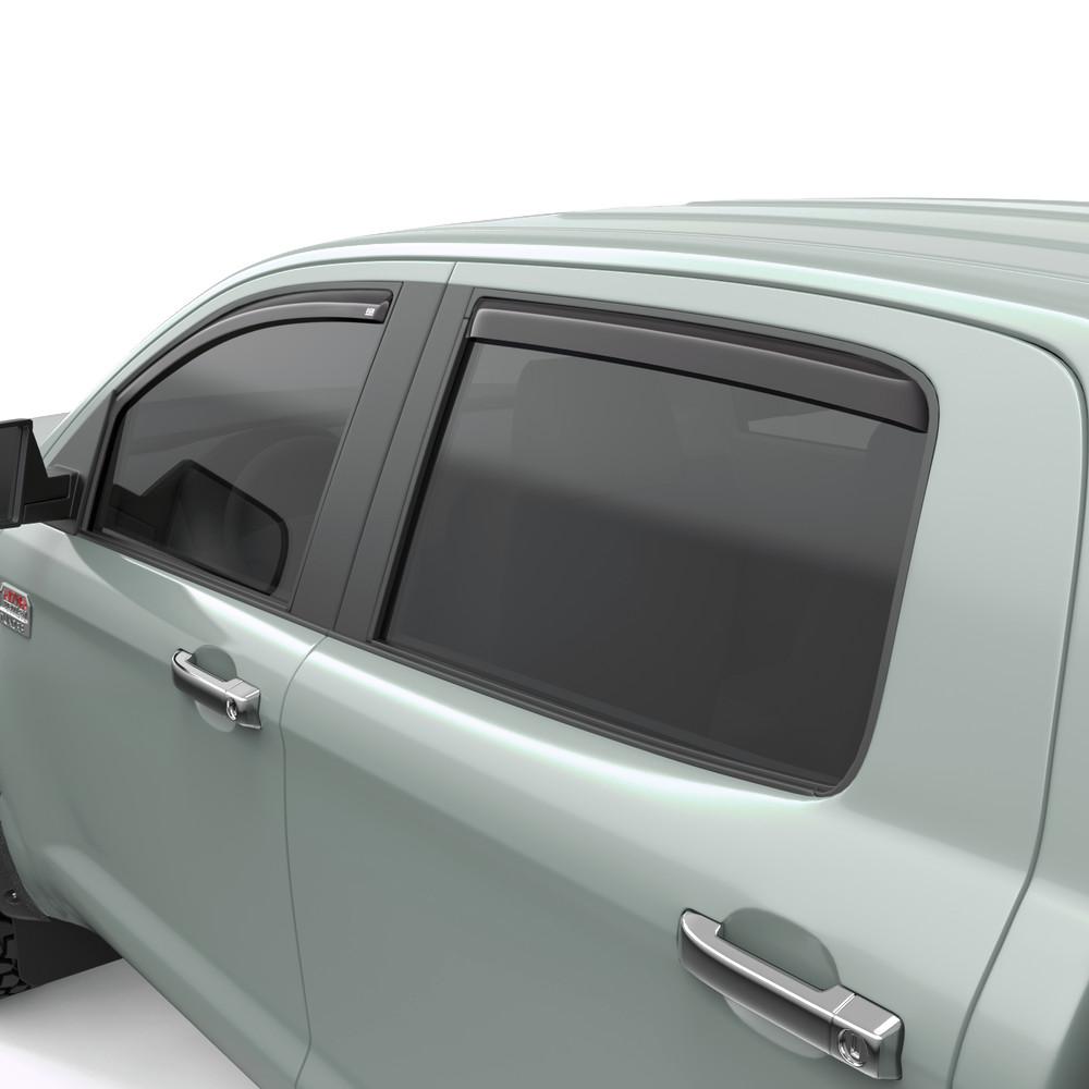 EGR 2007-2021 Toyota Tundra In-channel 4pc Smoke Finish Crew Max Window Visors 575191