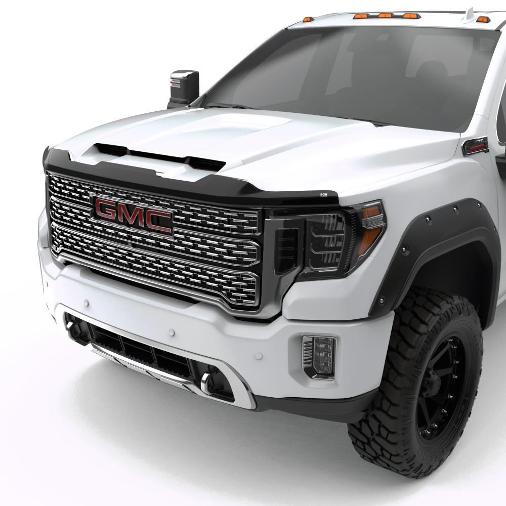 EGR 2020-2024 GMC Sierra 2500HD 3500HD Superguard Hood Guard Smoke Finish 301951