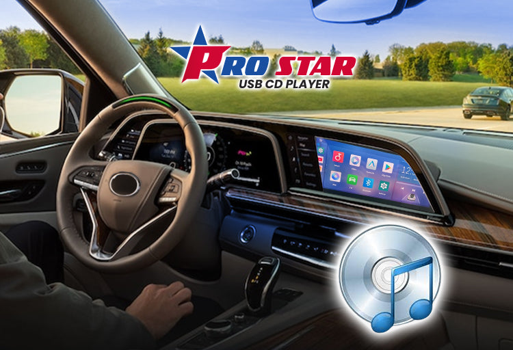 PRO STAR CarPlay USB CD Player Will Fit All Vehicles PSCP-All