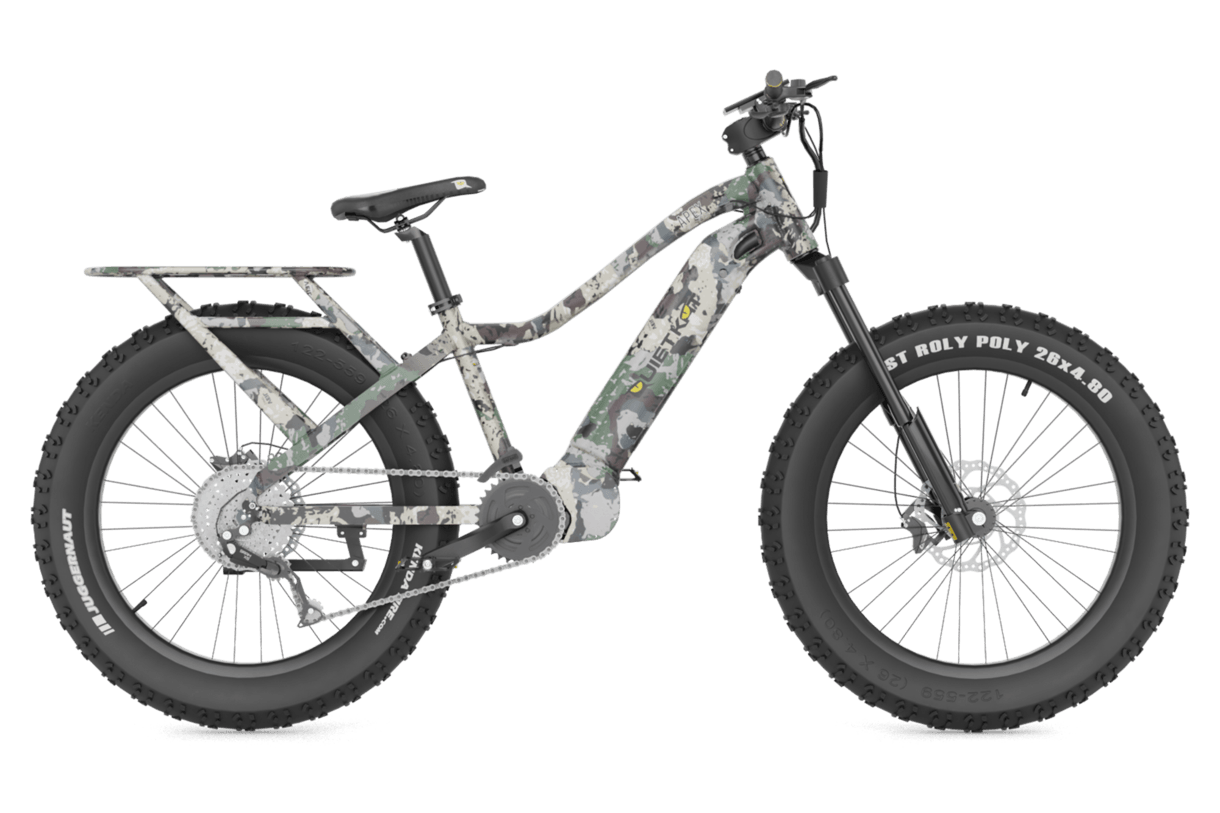 Quietkat Apex 10 Electric Bike 1000w 17" Frame Veil Caza Camo 22 APX 10 CZA 17