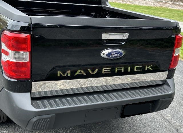 QAA 2022-2024 Ford Maverick Pickup Truck 8 piece Stainless Steel "MAVERICK" Tailgate Letter Insert Trim Rear SGR62310