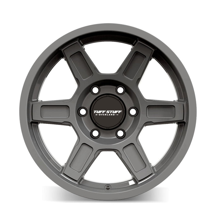 Tuffstuff 2004-2024 Ford F150 2010-2024 F150 Raptor 17x8.5 6-135 0mm 87.1mm Ascent TS01 Alpha Grey TS01-7836AG