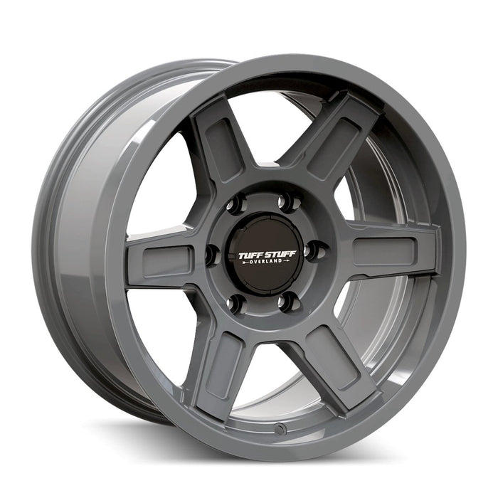 Tuffstuff 2004-2024 Ford F150 2010-2024 F150 Raptor 17x8.5 6-135 0mm 87.1mm Ascent TS01 Alpha Grey TS01-7836AG