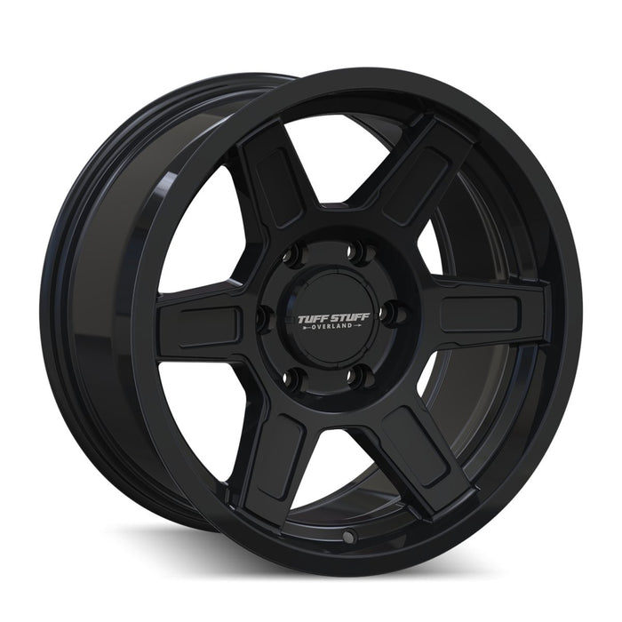 Tuffstuff 2004-2024 Ford F150 2010-2024 F150 Raptor 17x8.5 6-135 0mm 87.1mm Ascent TS01 Gloss Black TS01-7836GB