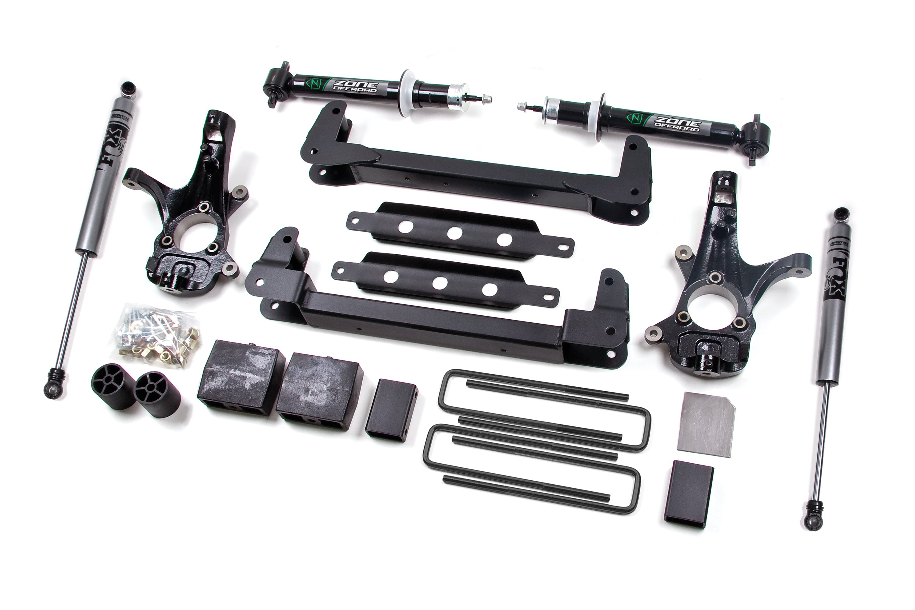 Zone OffRoad 2007-2013 Chevrolet C1500 GMC C1500 2WD 4.5in Adventure Series Fox Shocks ZONC9F