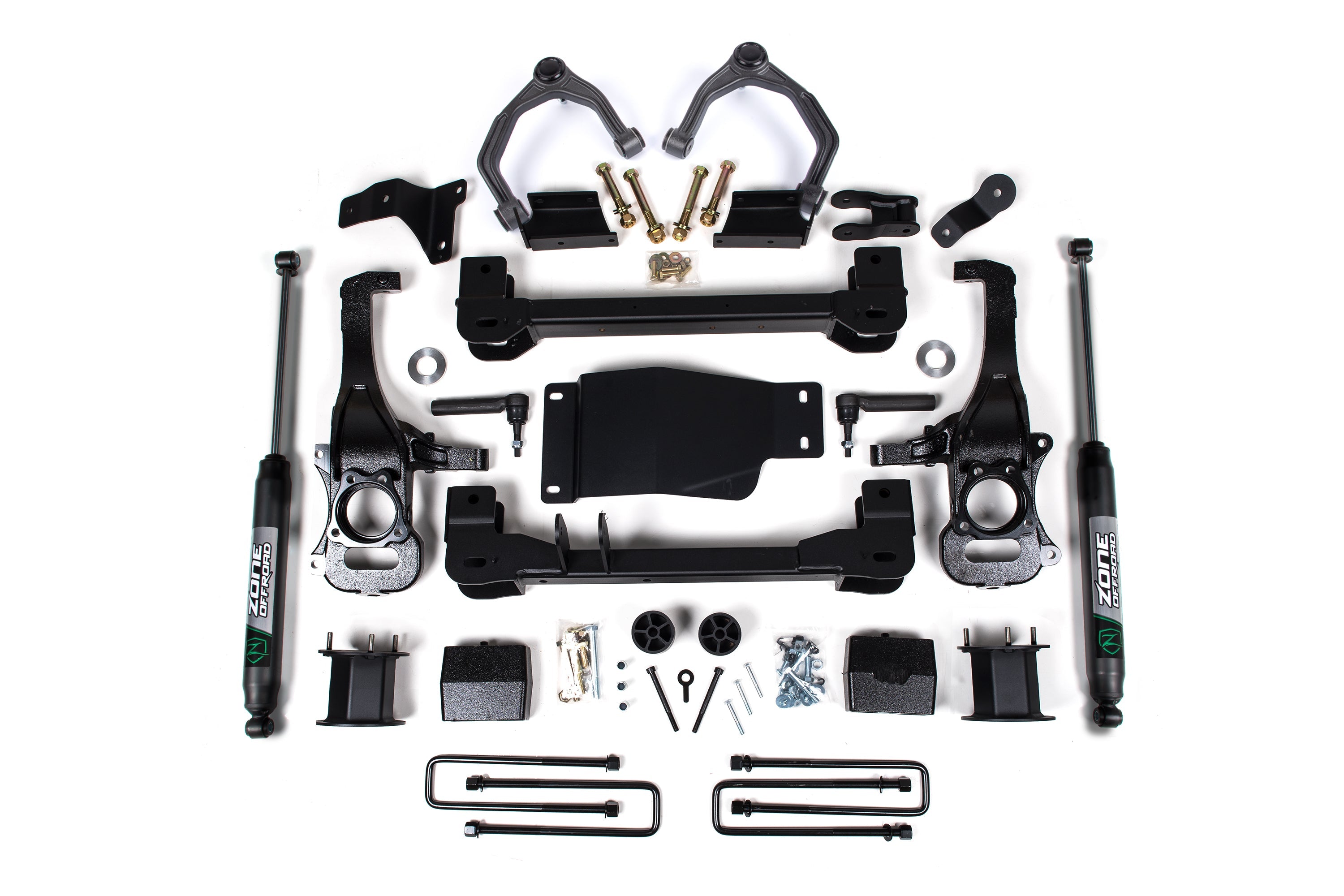 Zoneoffroad 2019-2024 Chevrolet Silverado 1500 Trail Boss GMC Sierra 1500 AT4 4WD 4" Lift Kit ZONC69F