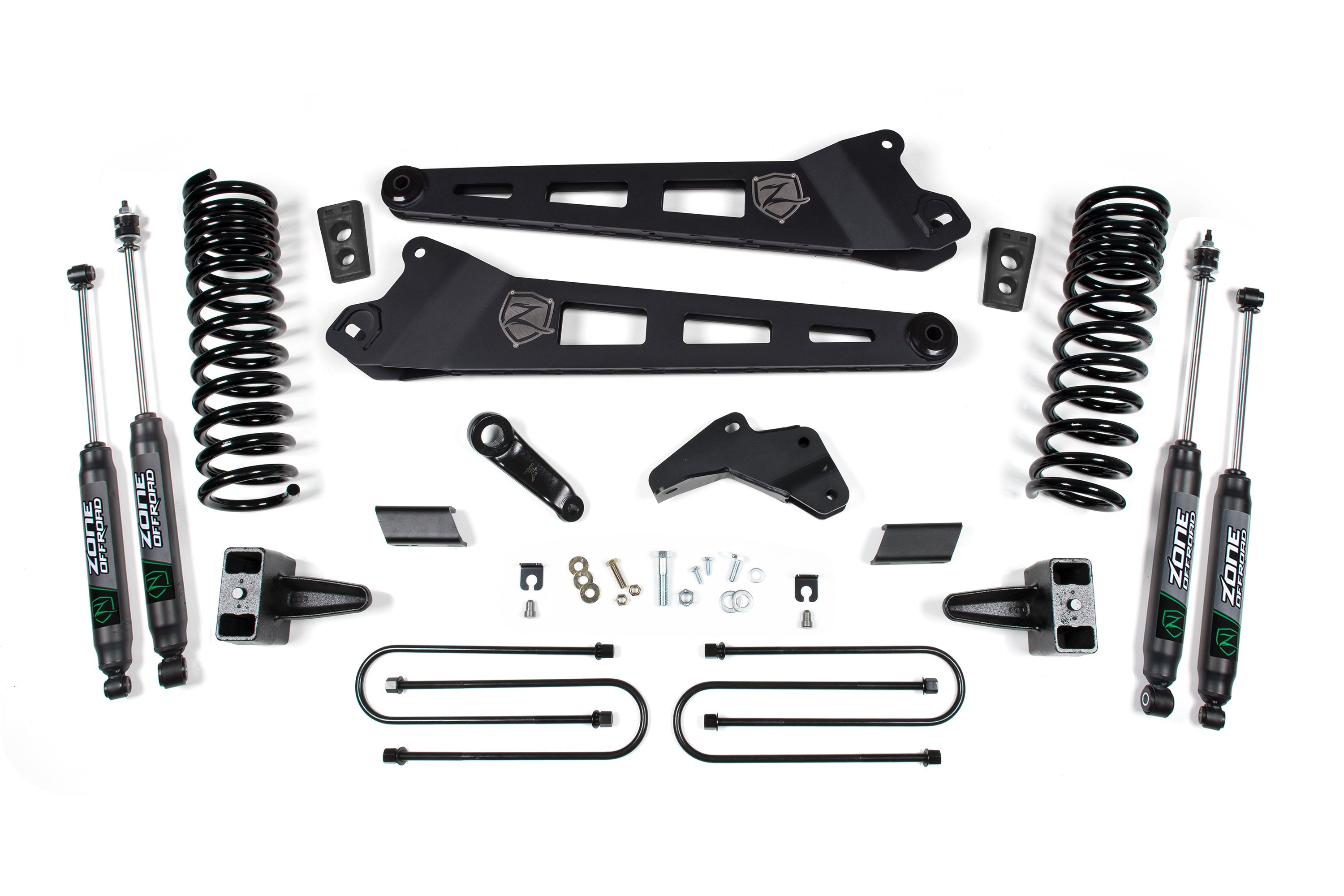 Zoneoffroad 2013-2018 Dodge Ram 3500 4WD Gas 5.5" Lift Kit With Radius Arm ZOND67F