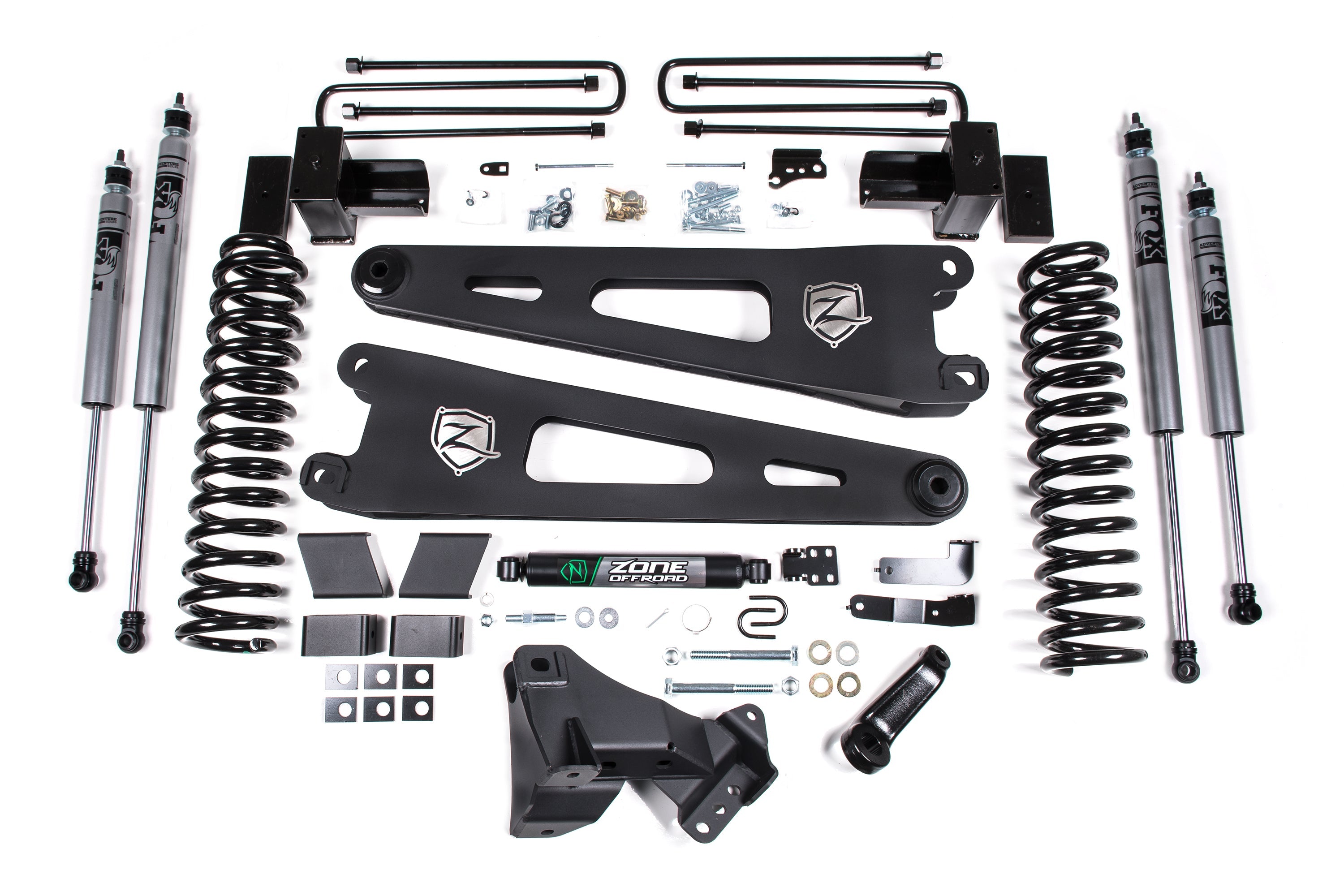 Zoneoffroad 2017-2019 Ford F250 F350 Super Duty 4WD Diesel 4" Lift Kit With Radius Arm ZONF108F