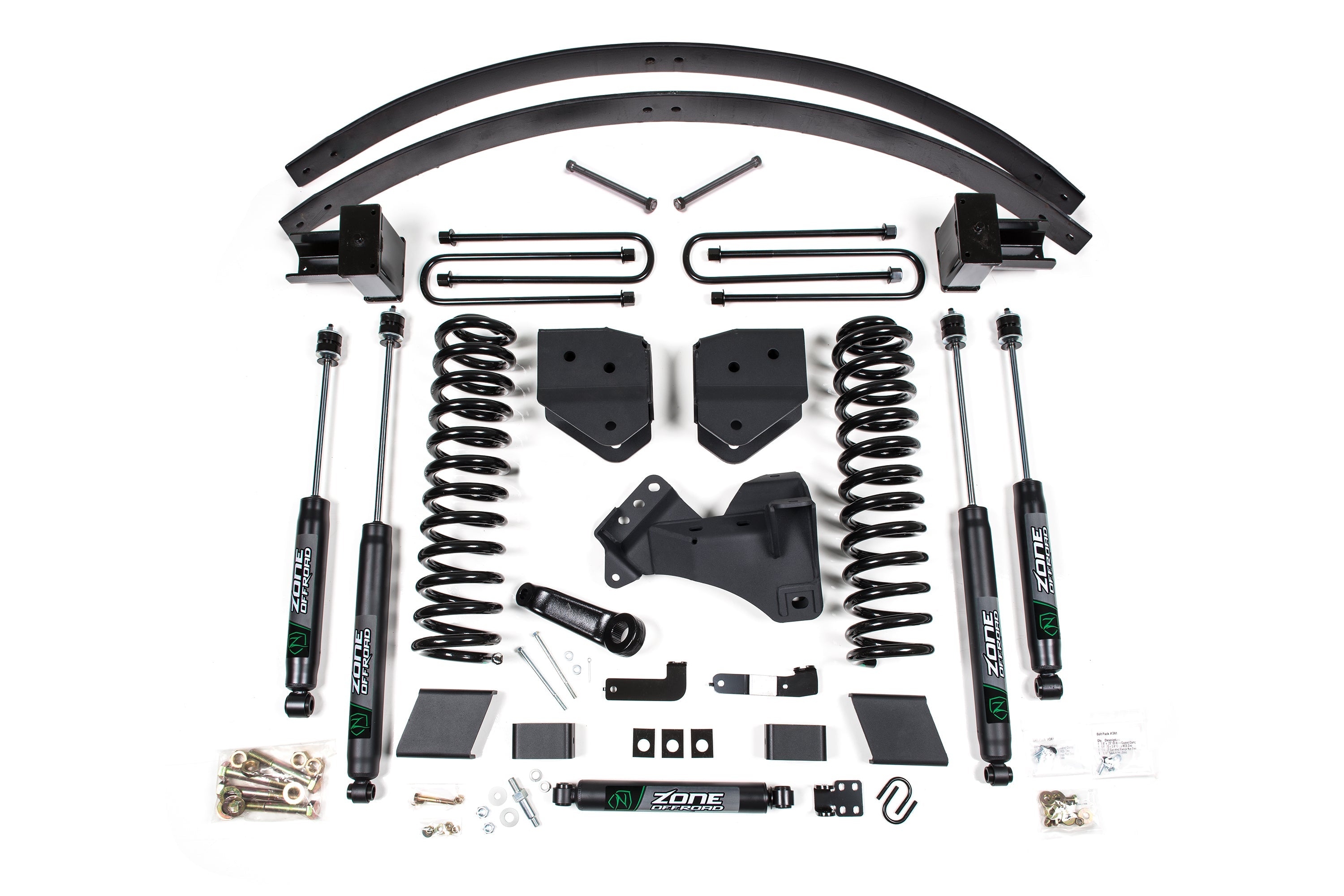 Zoneoffroad 2017-2019 Ford F250 F350 Super Duty 4WD Diesel 6" Lift Kit ZONF110N