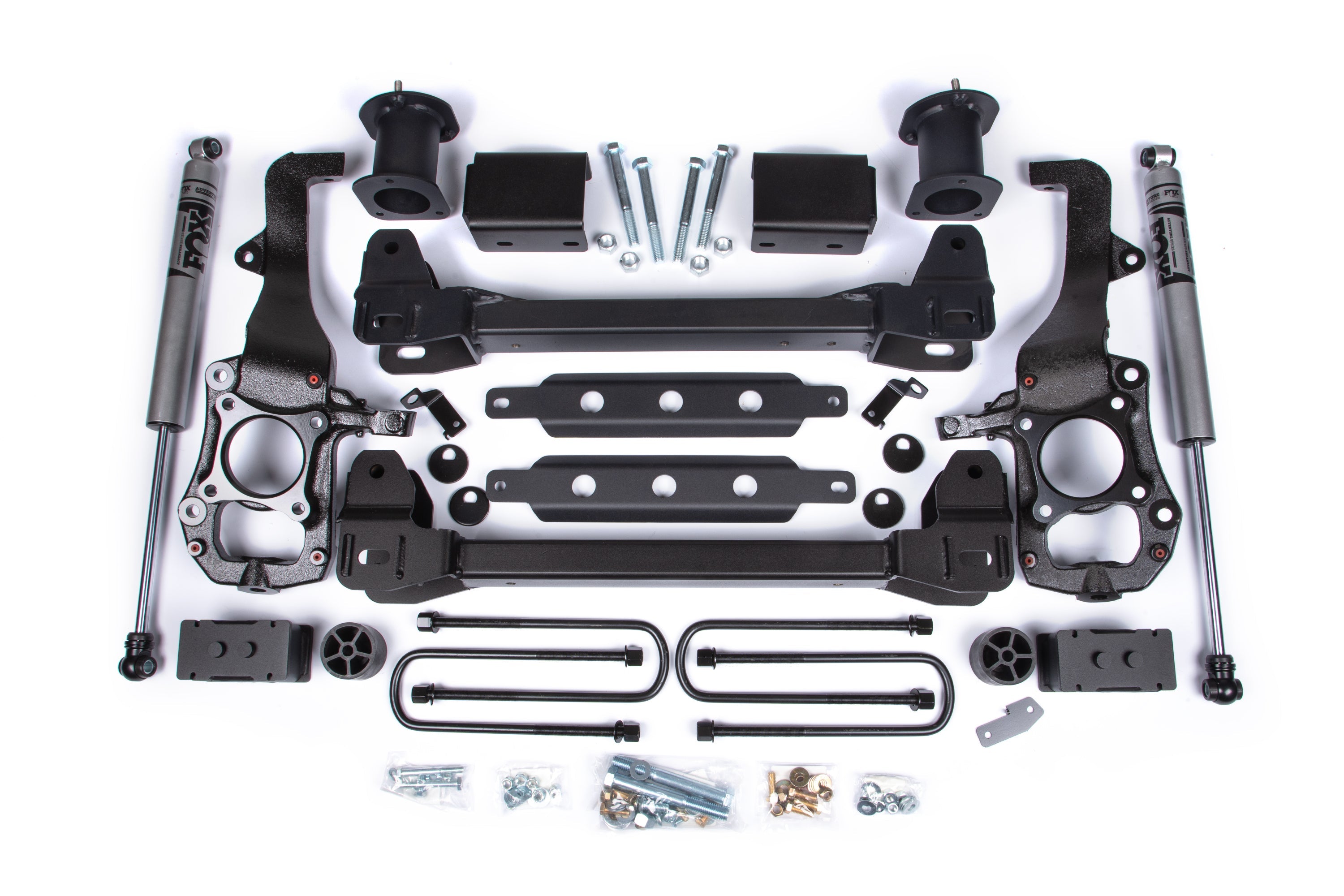 Zoneoffroad 2021-2025 Ford F150 2WD 3In Block Kit FOX Adventure Series Strut Spacer 6" Lift Kit ZONF122F