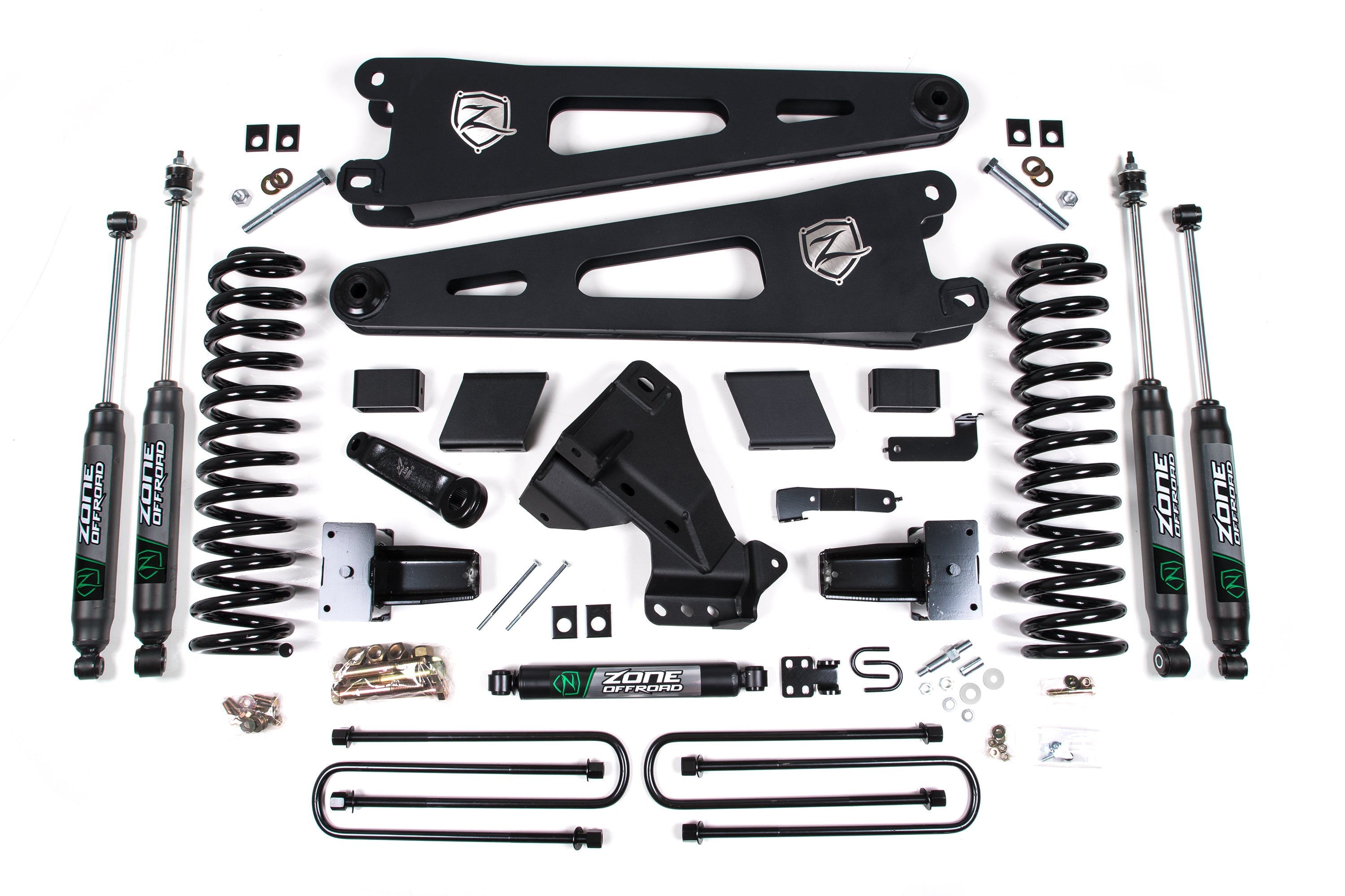 Zoneoffroad 2023-2024 Ford F250 F350 Super Duty 4WD Gas 5" Lift Kit With Radius Arm ZONF126N