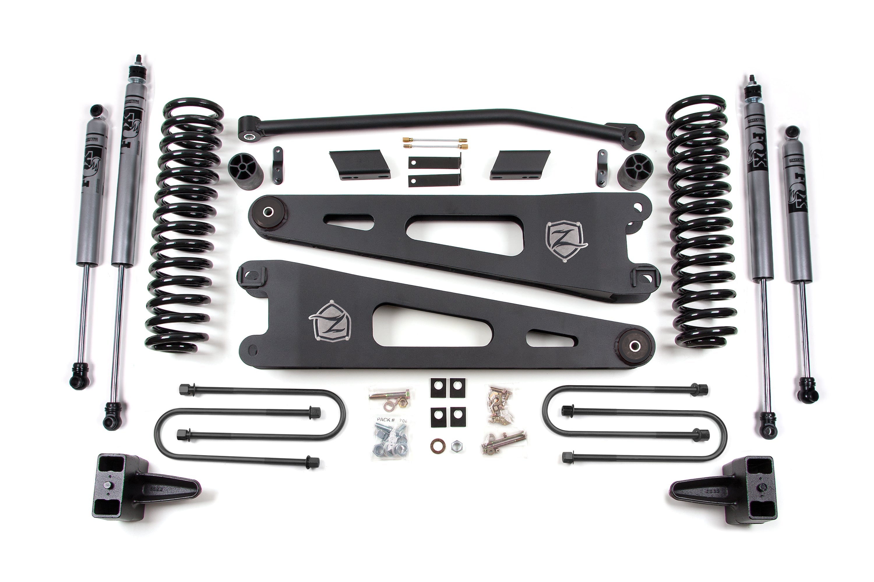 Zoneoffroad 2008-2010 Ford F250 F350 Super Duty 4WD Gas 4" Lift Kit With Radius Arm ZONF24F