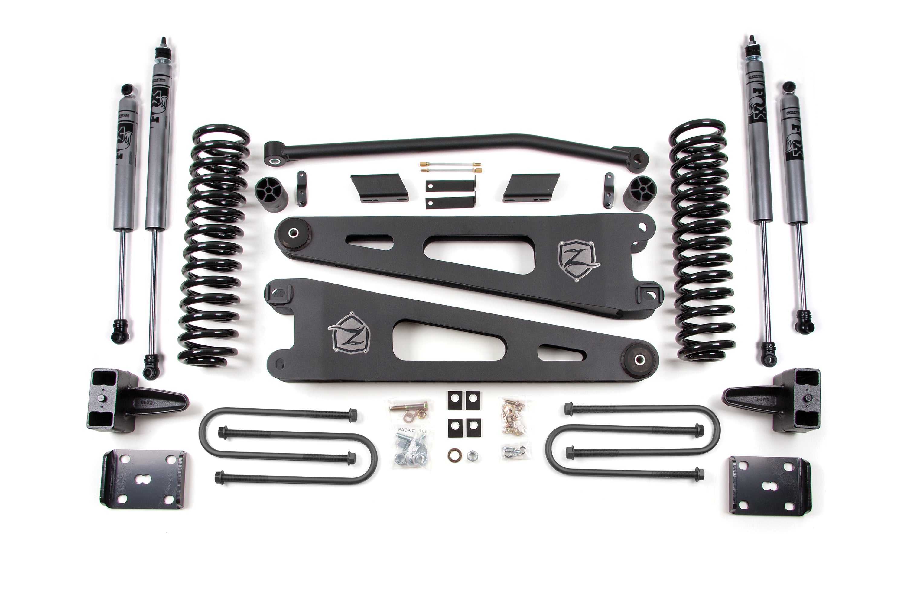 Zoneoffroad 2011-2016 Ford F250 F350 Super Duty 4WD Gas 4" Lift Kit With Radius Arm ZONF26F