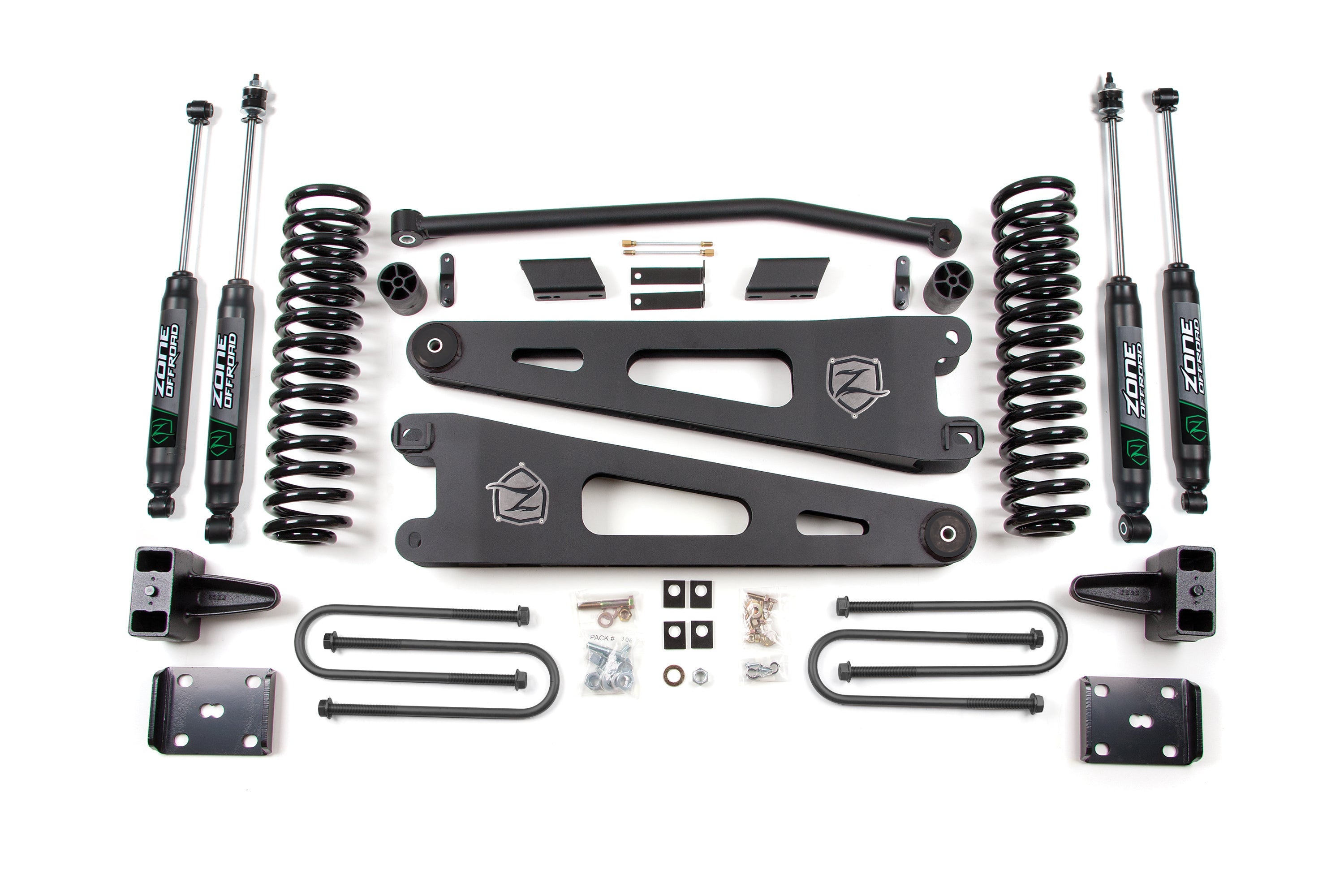 Zoneoffroad 2011-2016 Ford F250 F350 Super Duty 4WD Diesel 4" Lift Kit With Radius Arm ZONF25F