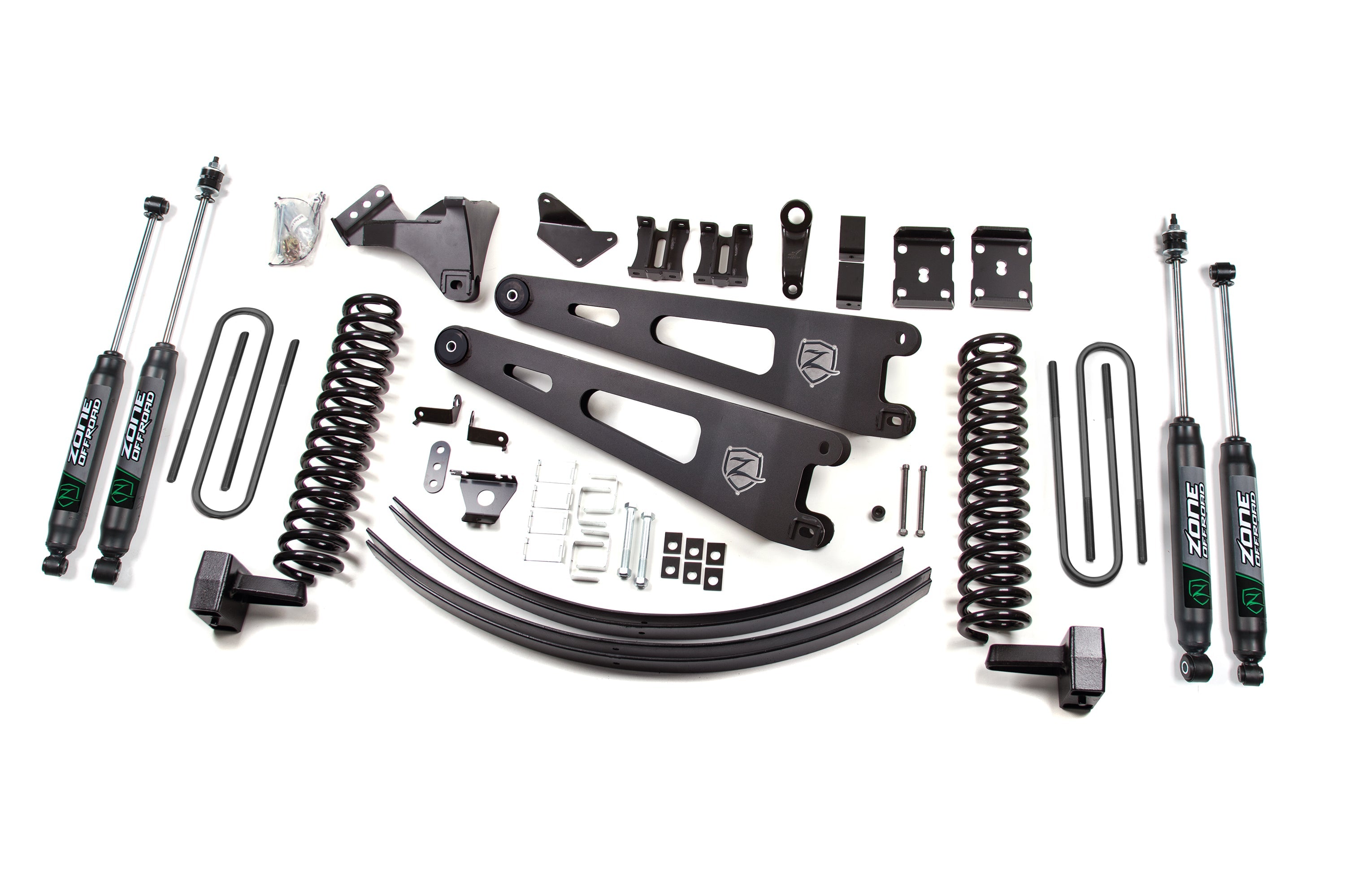 Zoneoffroad 2011-2016 Ford F250 F350 Super Duty 4WD Gas 6" Lift Kit With Radius Arm ZONF32F