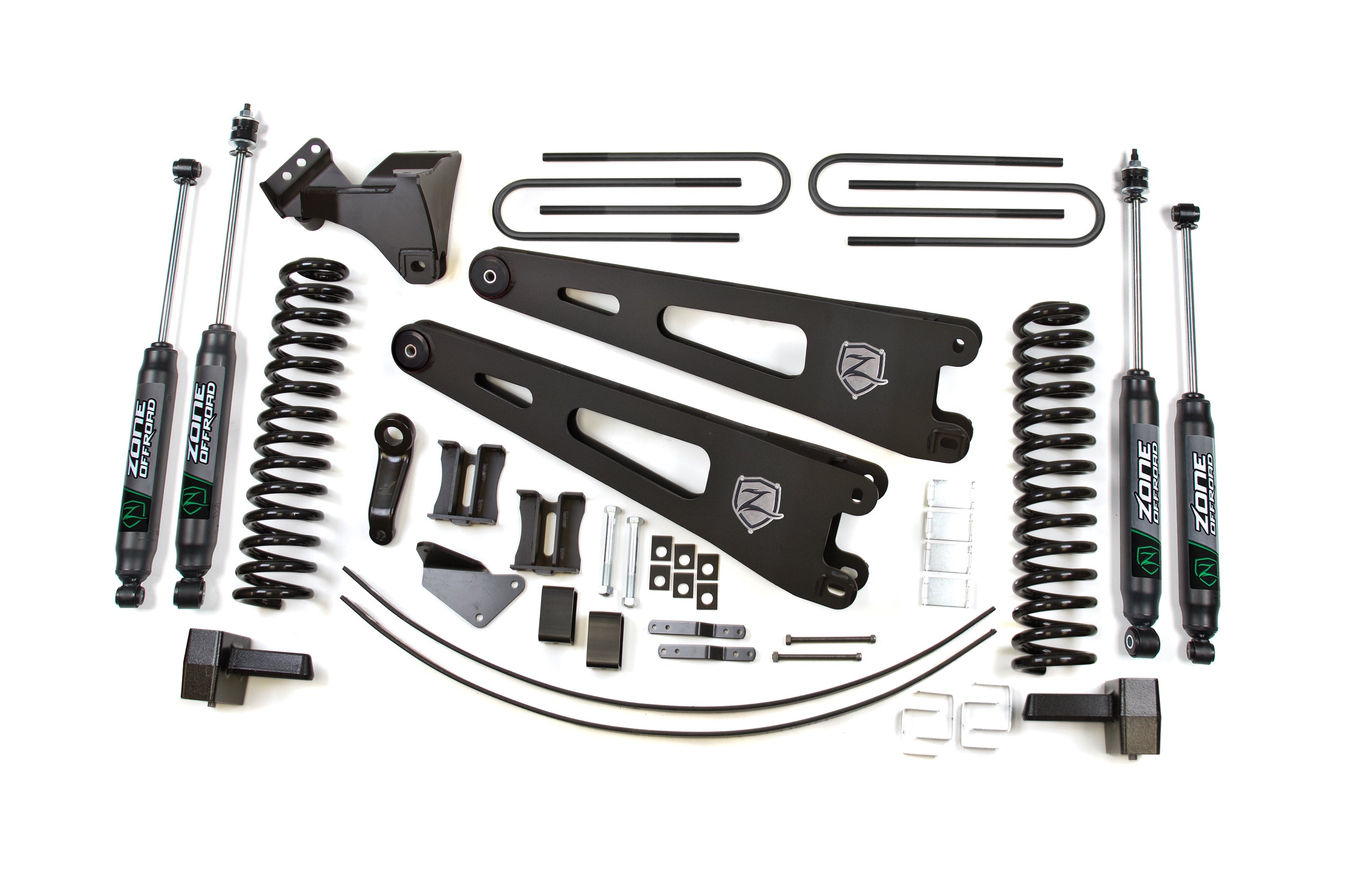 Zoneoffroad 2005-2007 Ford F250 F350 Super Duty 4WD Gas 6" Lift Kit With Radius Arm ZONF39F