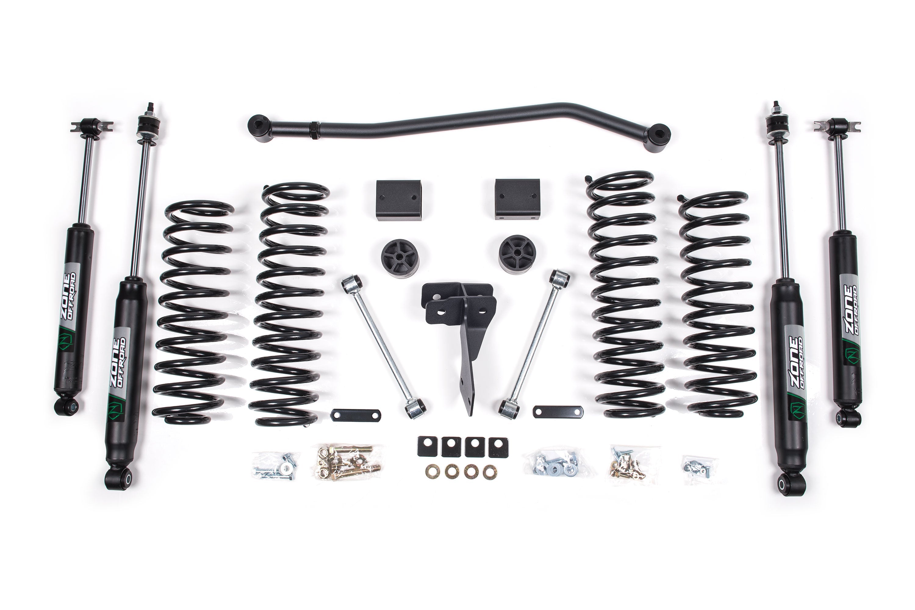 Zoneoffroad 2007-2011 Jeep Wrangler JK 2-Door 4" Lift Kit ZONJ14F