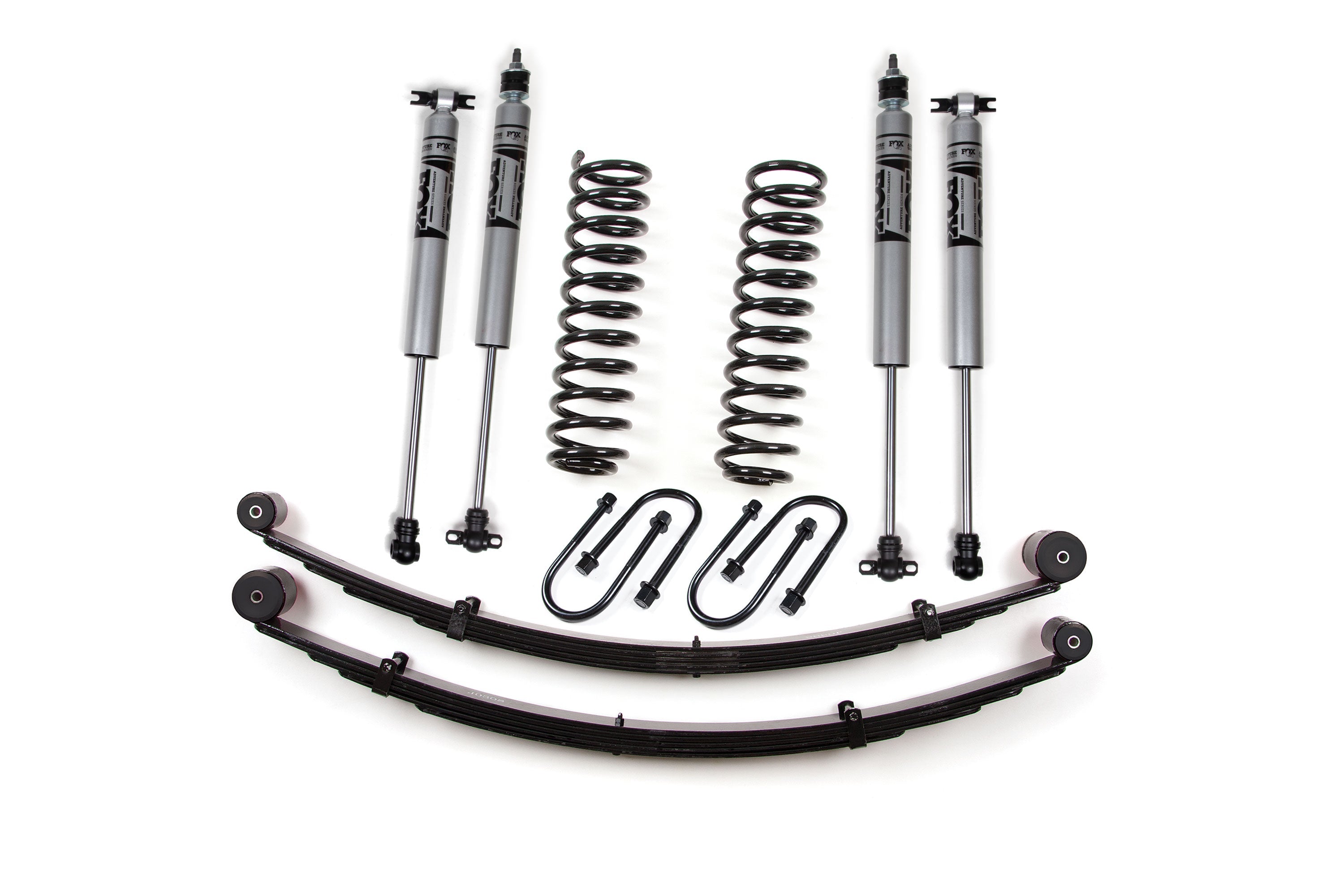 Zoneoffroad 1984-2001 Jeep Cherokee XJ Dana 35 Rear Axle FOX 2.0 Adventure Series 3" Lift Kit With Springs ZONJ22F