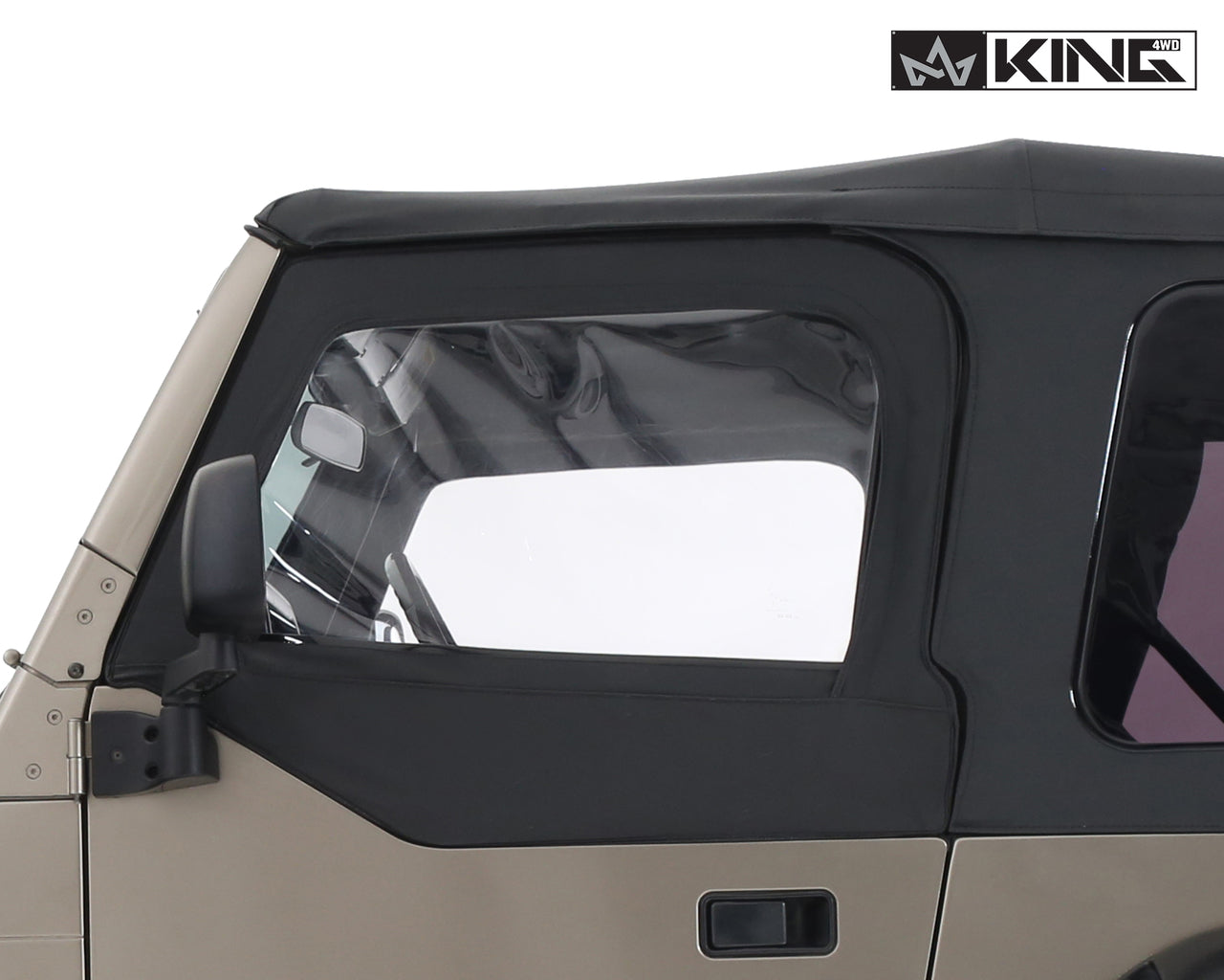 OVS 1997-2006 Jeep Wrangler TJ King 4WD Premium Upper Door Skins Black Diamond Passenger & Driver Side 14019935