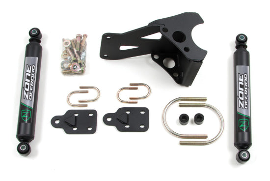 Zone OffRoad 2005-2022 Ford F250 F350 Super Duty Dual Stabilizer Kit Black ZON7350