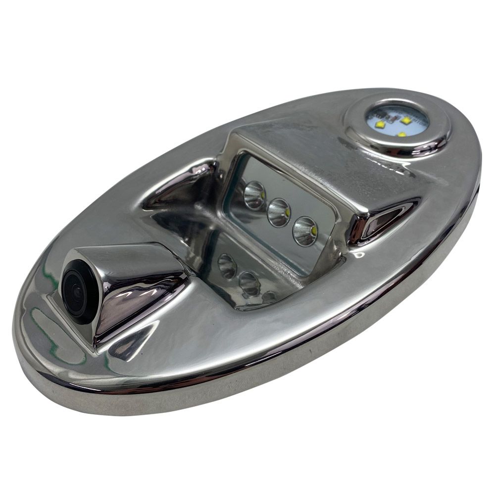 Race Sport Lighting Professional 316 Stainless Marine Grade Custom Docking LED and Camera Combo Lighting System RSCCLED3