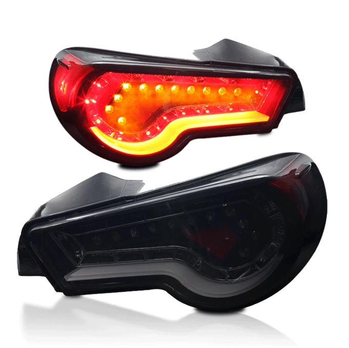 Winjet 2012-2016 Toyota 86 2012-2016 Subaru BRZ 2012-2016 Scion FRS LED Tail Lights Black Smoke CTWJ-0323-BS