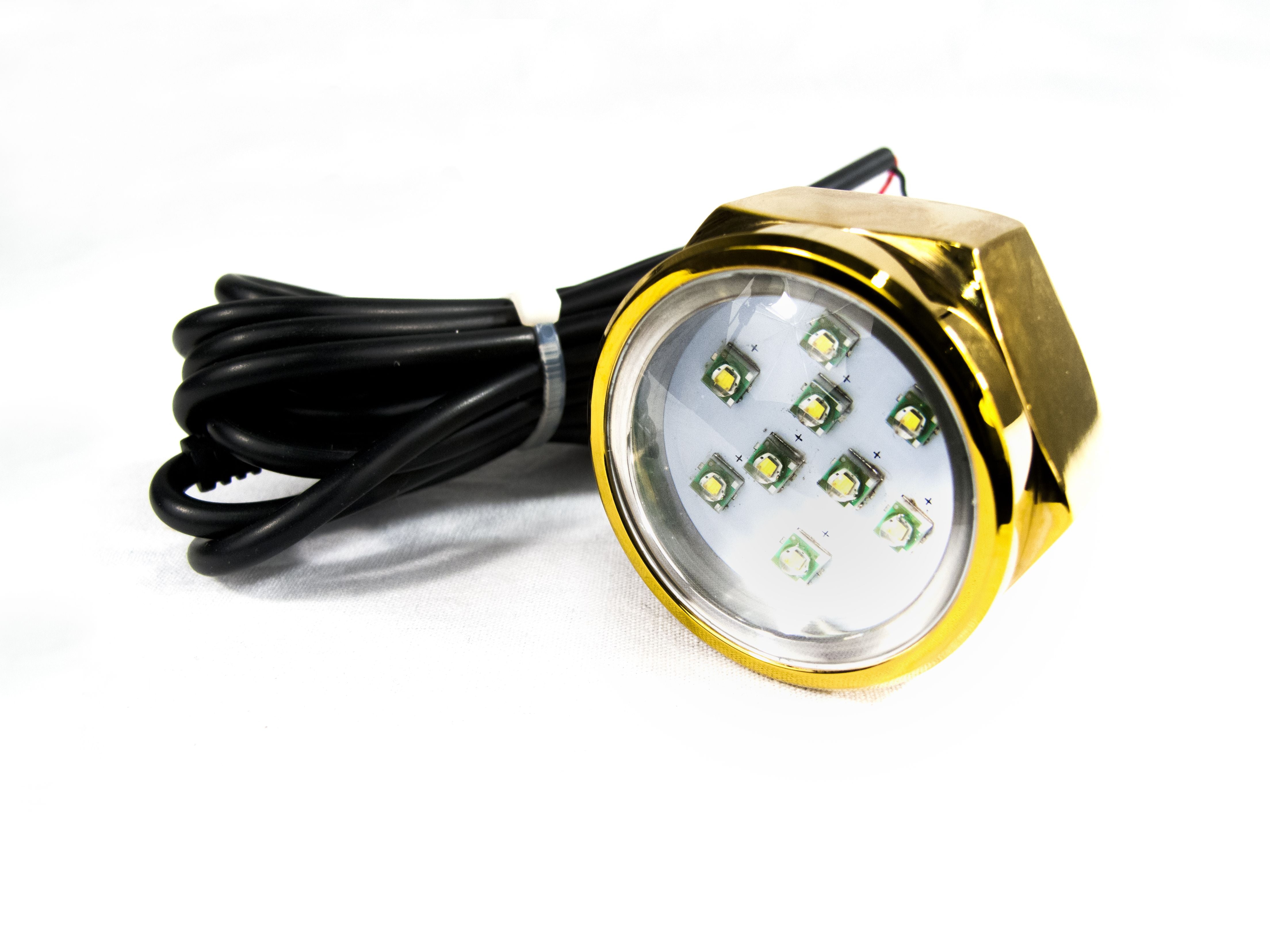 Race Sport Lighting 27W CREE LED Underwater Drain Plug Light Green 1500 Lumens 316 Marine Grade Stainless Steel MS-27W-DP-G