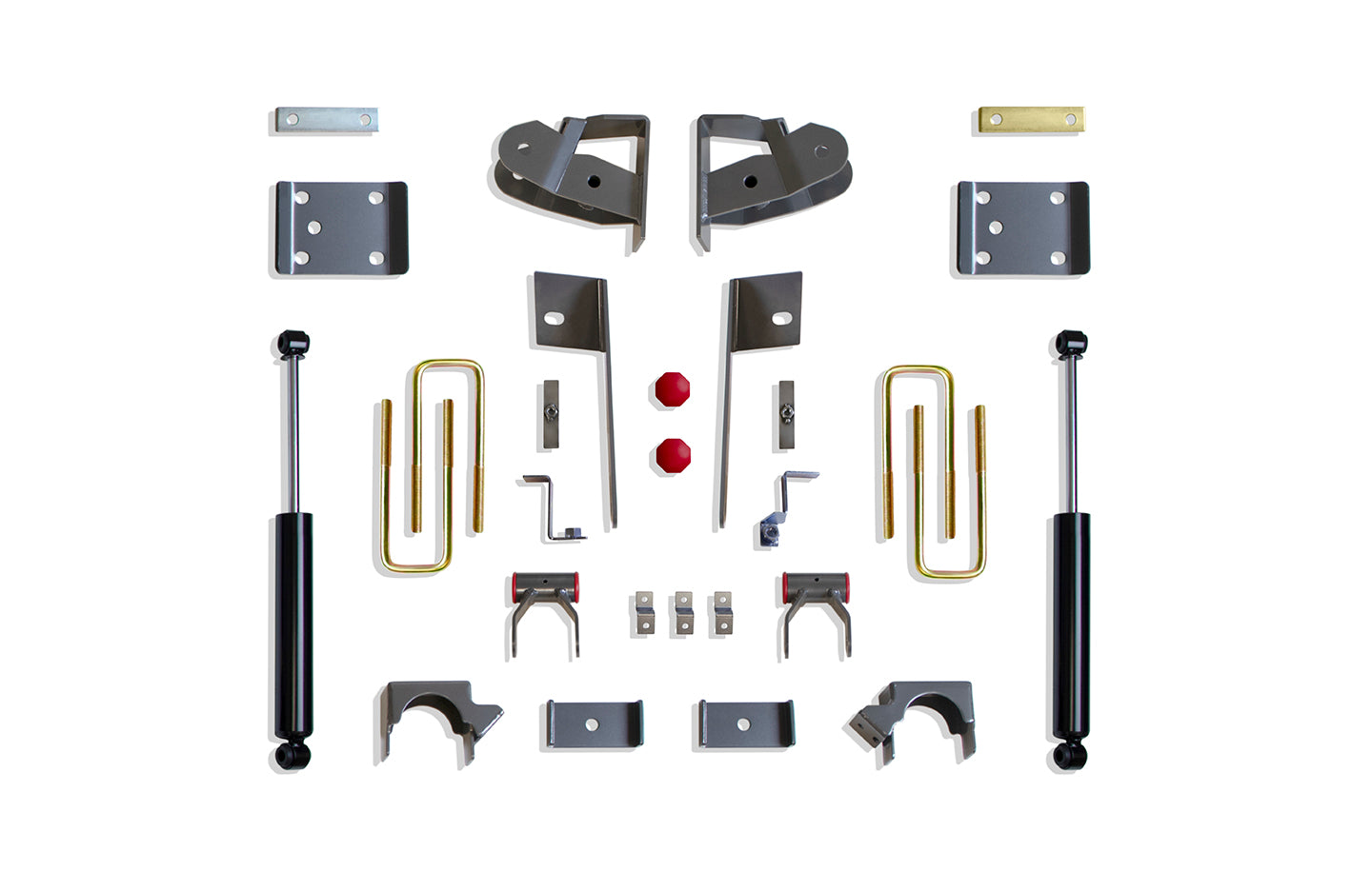 MaxTrac Suspension 2019-2022 Chevrolet Silverado 1500 GMC Sierra 1500 4" Drop Height Rear Lowering Box Kit 201940