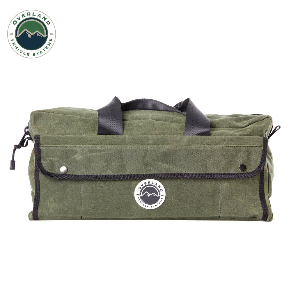 OVS Small Duffle Bag With Handle And Straps 16 Waxed Canvas 21169941