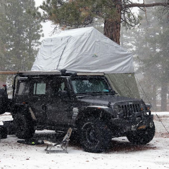 Tuff Stuff Roof Top Tent Xtreme Weather Covers Delta Overland Silver TS-RTT-EWC-TH-DLT