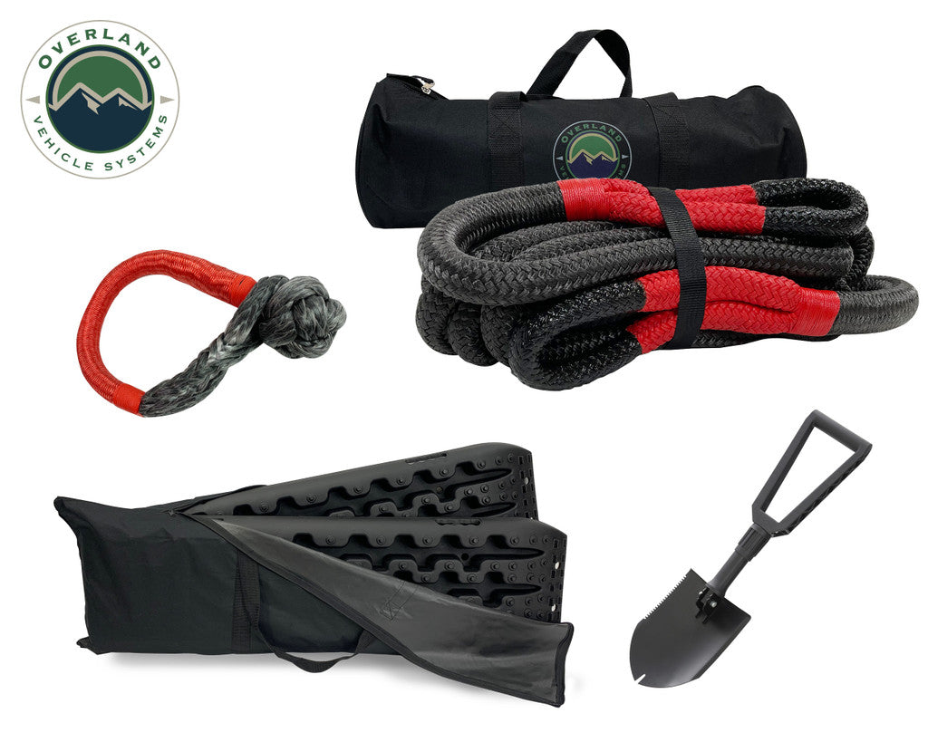 OVS Ultimate Recovery Package Brute Kinetic Rope Recovery Shovel Recovery Ramp 5/8" Soft Shackle 33-0502