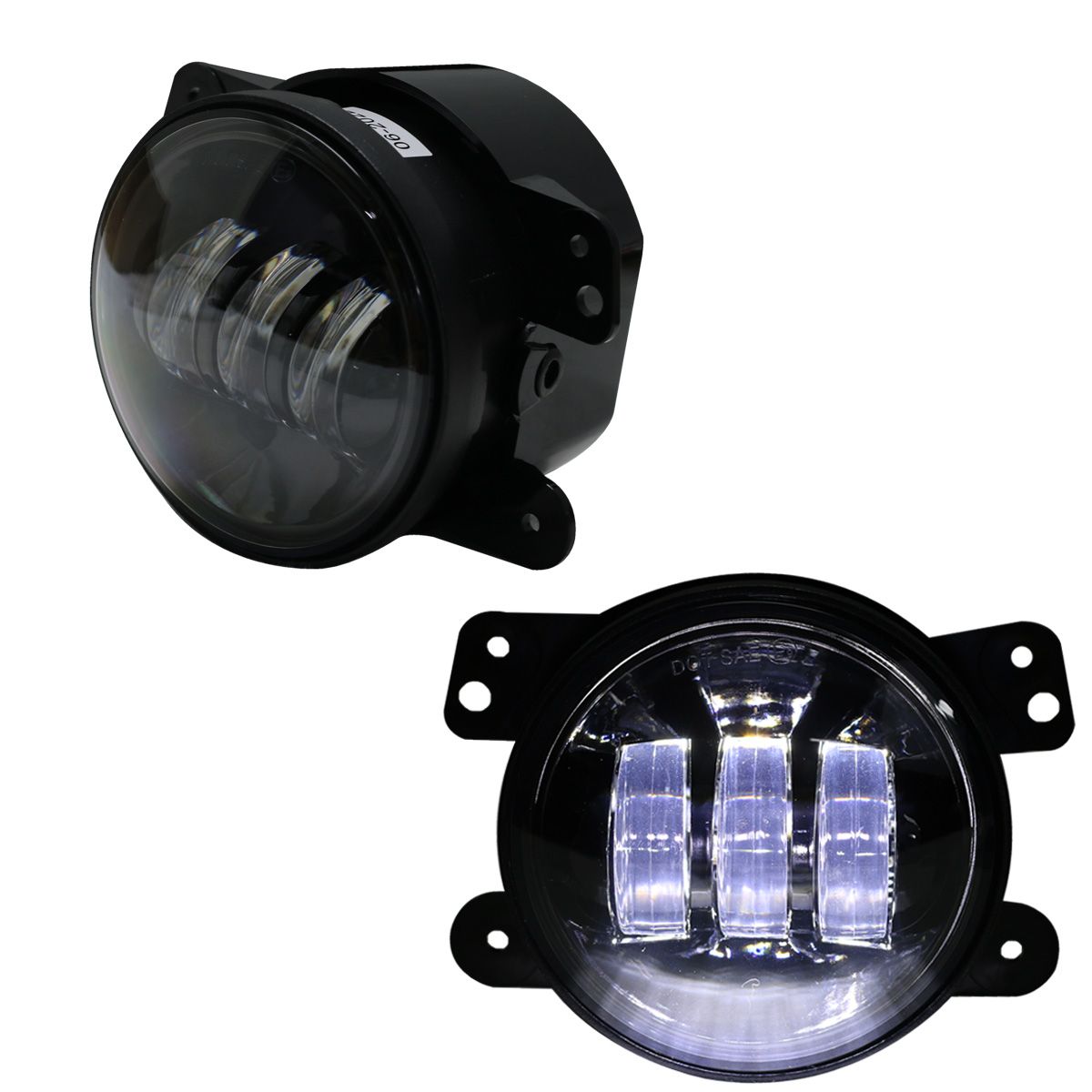 Race Sport 4in 30W 1440LM LED Cree Fog Light Kit with White LED Halo RS-4FHALOW