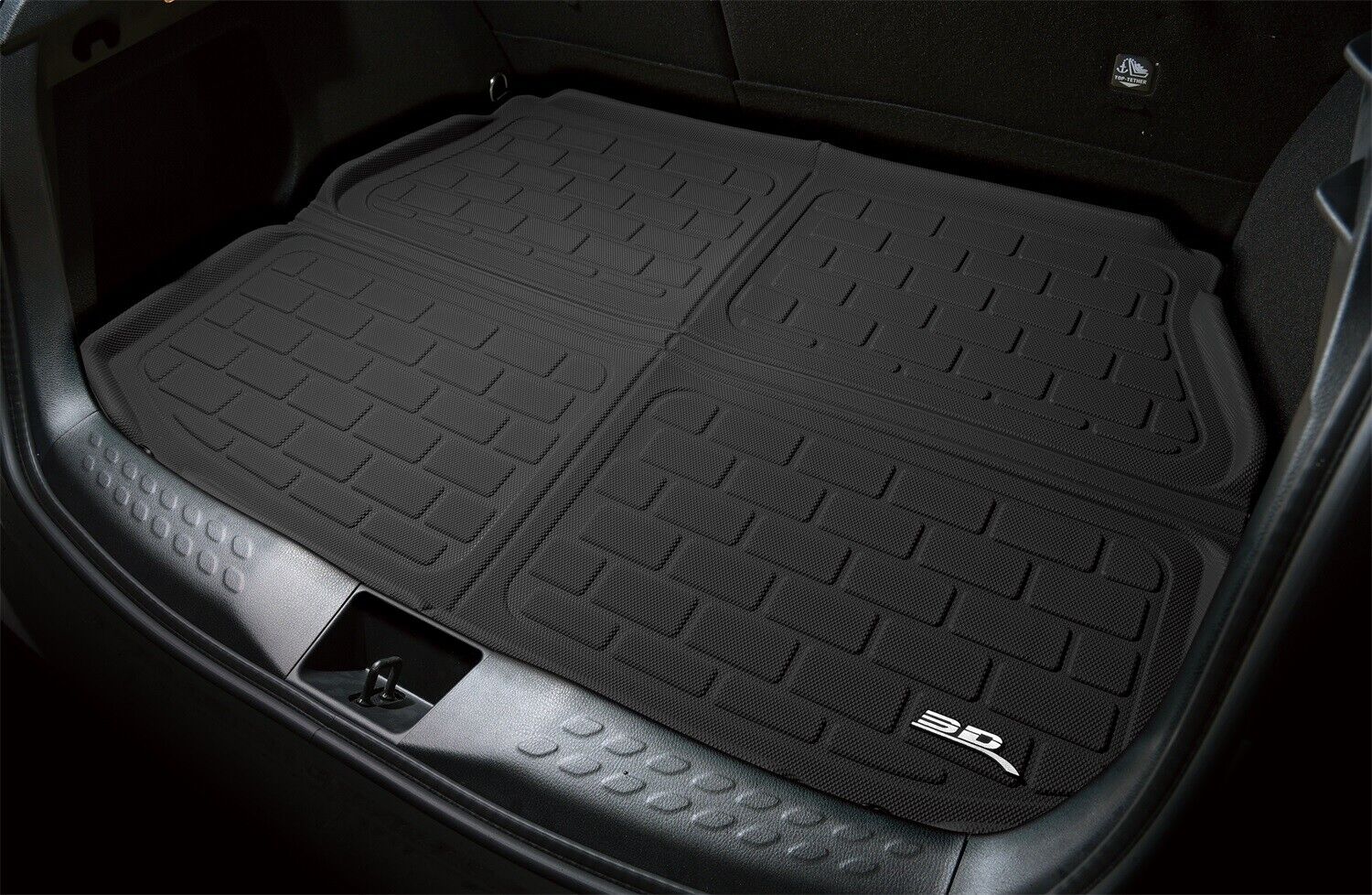 3D Maxpider 2007-2013 Acura MDX Carbon Fiber Embossed Pattern Cargo liner M1AC0041309