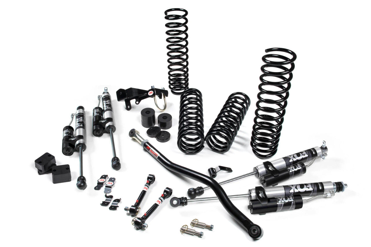 JKS 2007-2018 Jeep Wrangler JK 2Dr 3.5in Lift Kit Fox 2.0 Series with Reservoir Shocks JSPEC101KFR