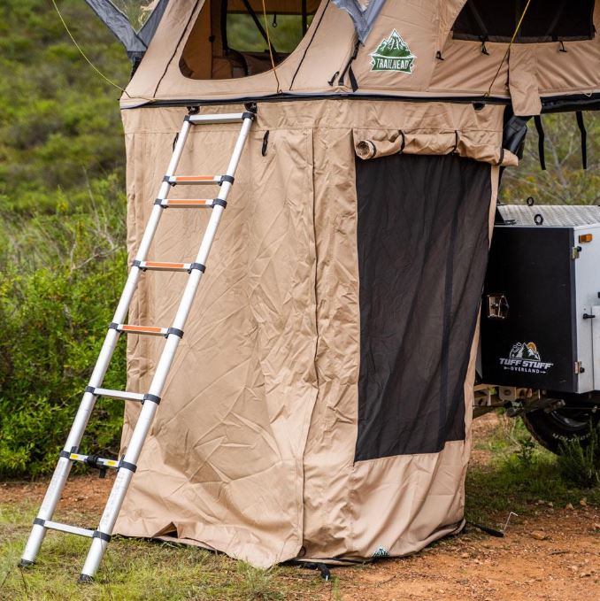 Tuff Stuff Roof Top Tent Annex Room With Floor Delta Overland & Trailhead Tan TS-ANX-DLT-TH