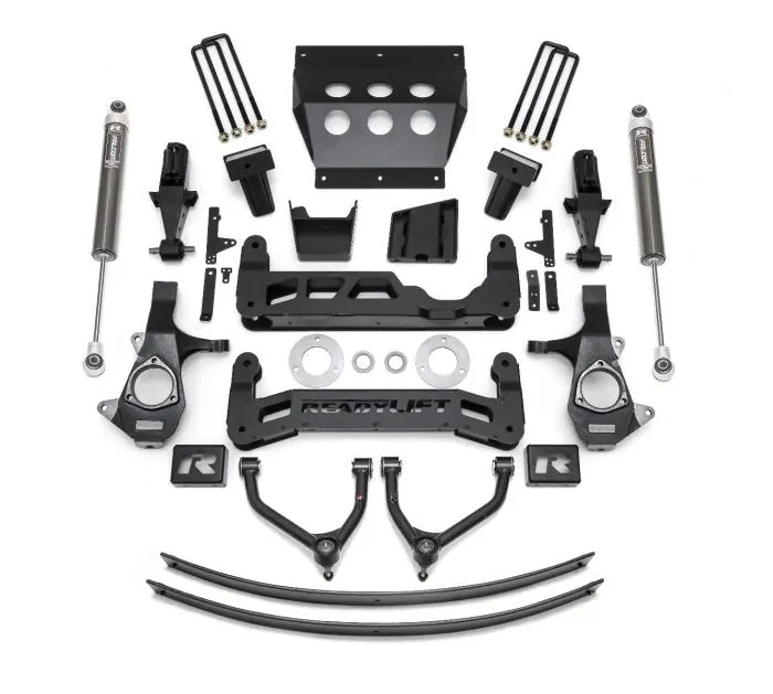 Readylift 2014-2018 Chevrolet Silverado GMC Sierra 1500 Aluminum Stamped Steel OE Upper Control Arms With Falcon 1.1 Monotube Shocks 9" Lift Kit 44-34900