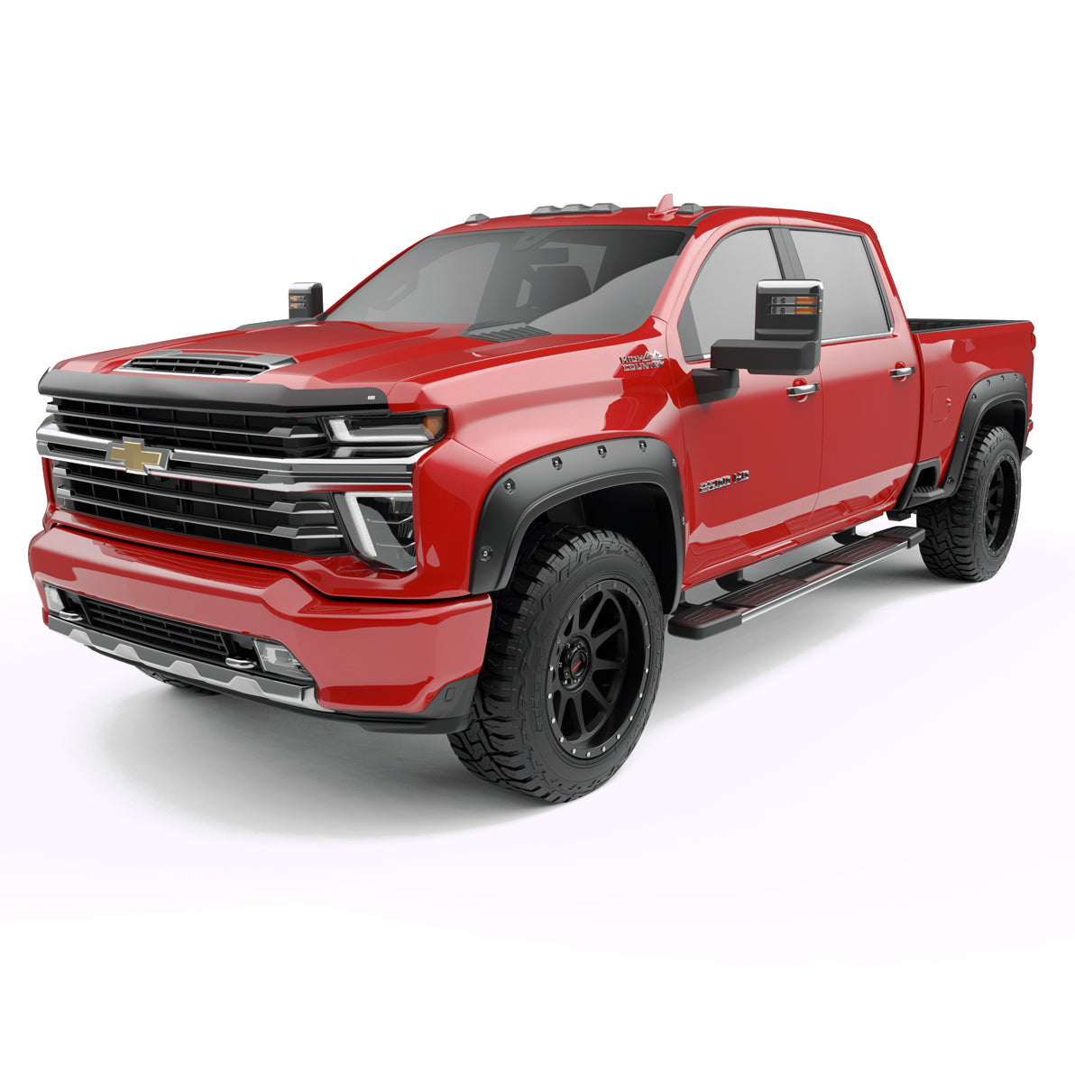 EGR 2020-2024 Chevrolet Silverado 2500HD 3500HD Crew Extended Standard Cab Pickup 2 4 Door Set Of 4 Traditional Bolt-On Look Fender Flares 791884