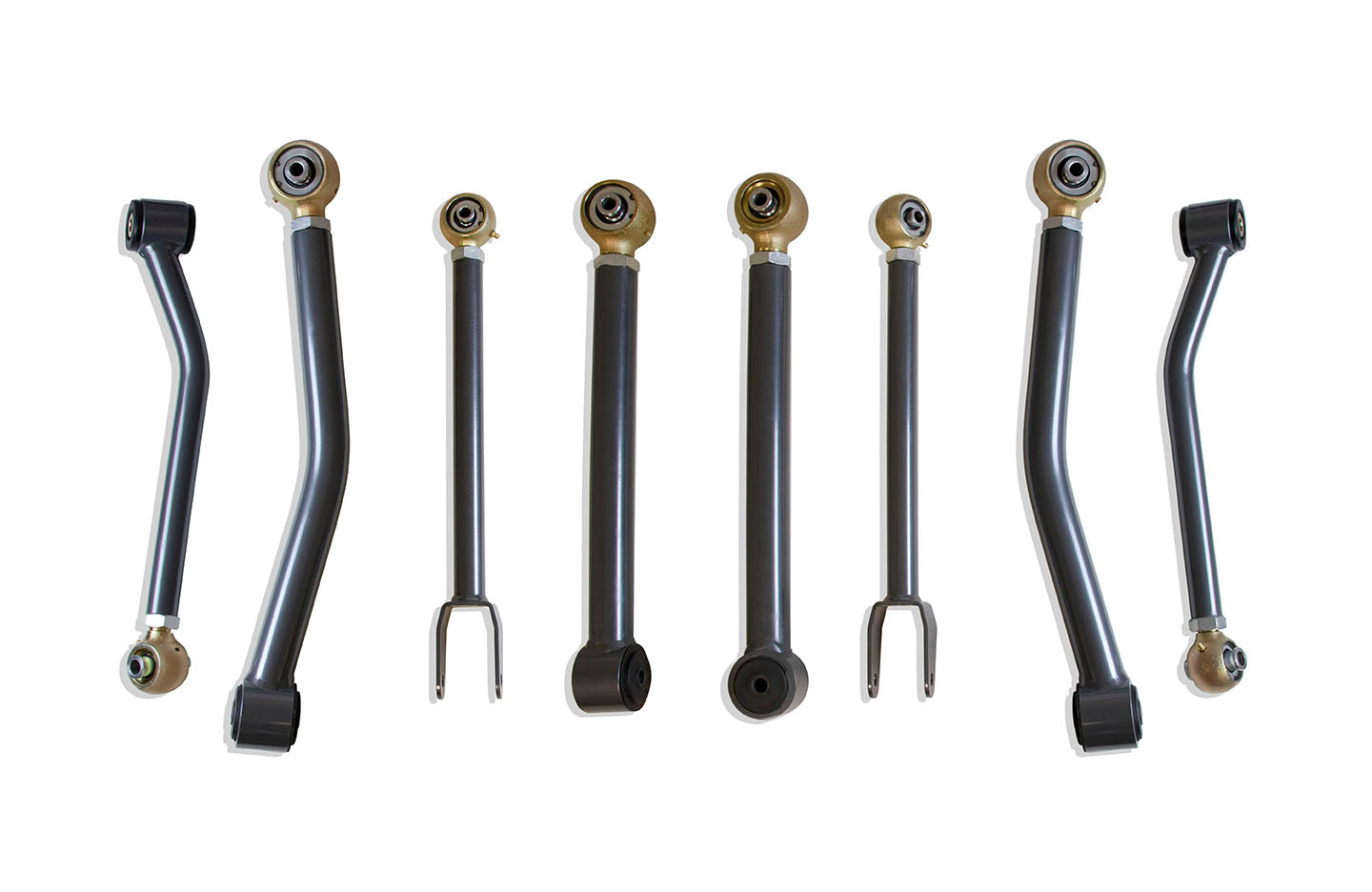 MaxTrac Suspension 2007-2018 Jeep Wrangler JK 2dr 4dr 8 Pcs Adjustable Control Arm Kit 859700-8