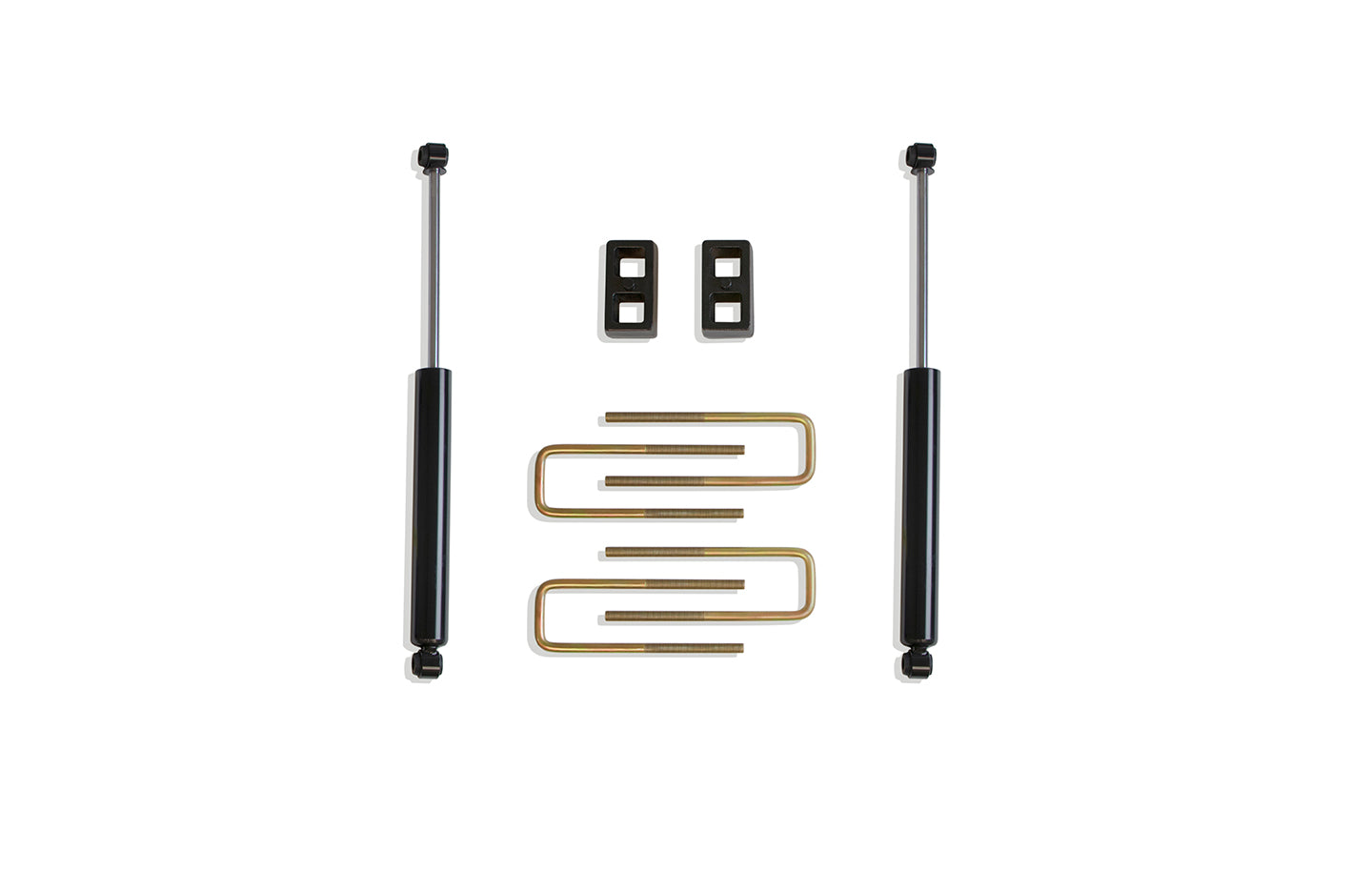 MaxTrac Suspension 2019-2022 Chevrolet Silverado GMC Sierra 1500 2" 2007-2016 Silverado Sierra 1500 2WD 4WD 1" Lift Height Rear Lift Box Kit With Shocks 901320