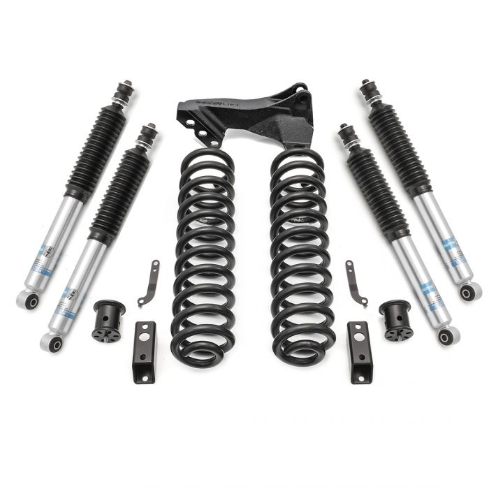 Readylift 2017-2021 Ford F250 F350 F450 Super Duty Diesel 4wd 2.5" Coil Spring Front Lift Kit W/Bilstein Shocks Front Rear 46-2724